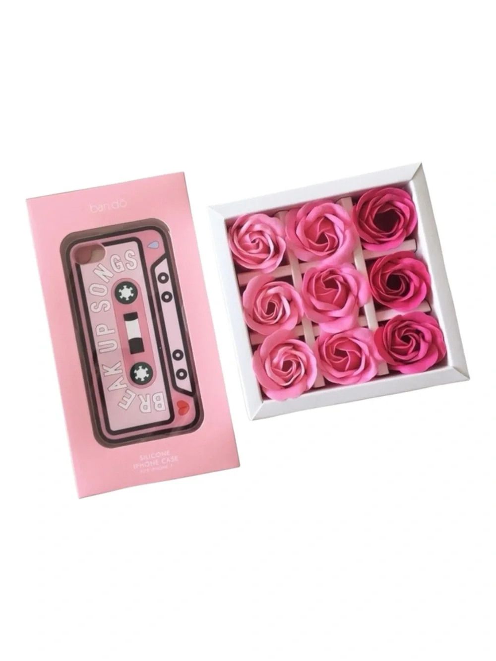 new Bando  Breakup Songs Retro Cassette Tape  iPhone 6 7 Phone Case  Pink 
